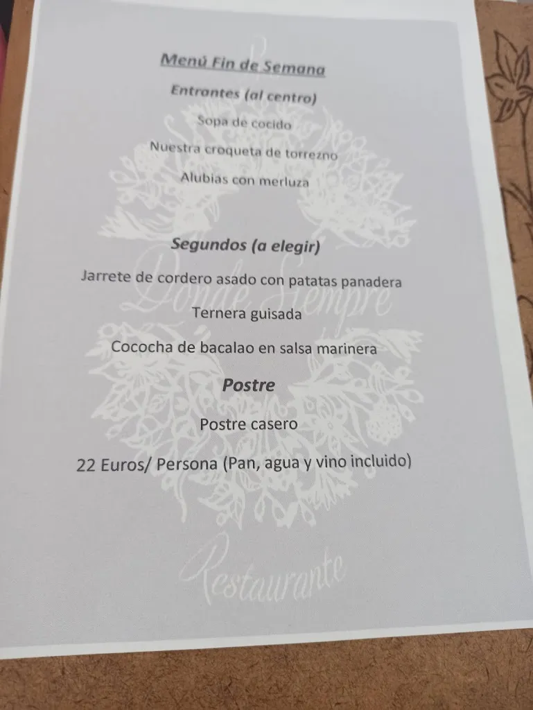 Menu_Bar Restaurante 