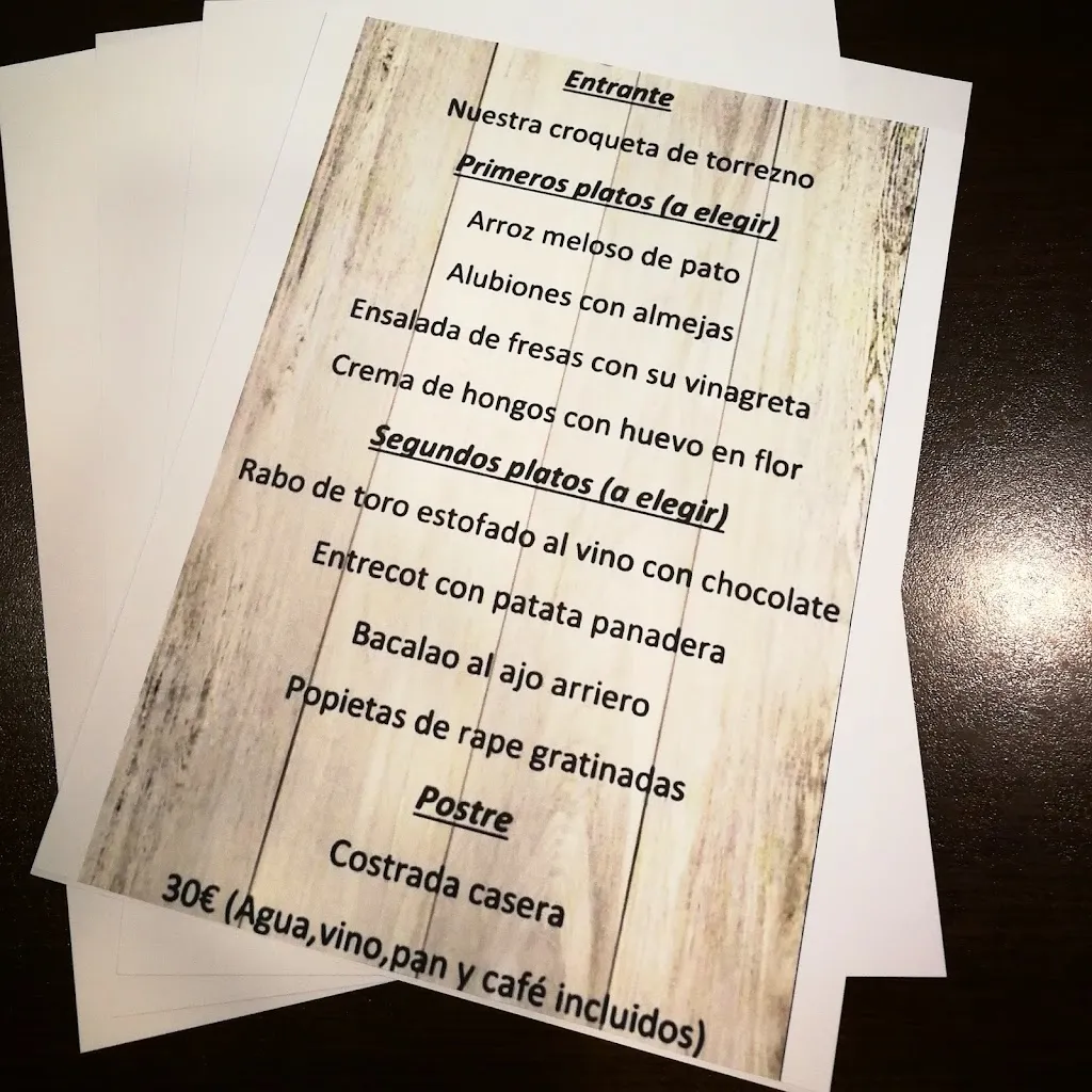 Menu_Bar Restaurante 