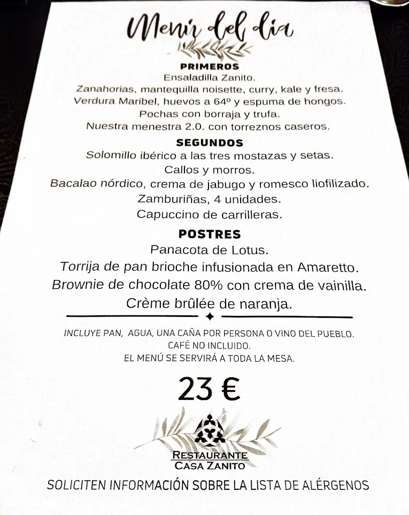 Menu_Restaurante Casa Zanito_Cigudosa_image_1
