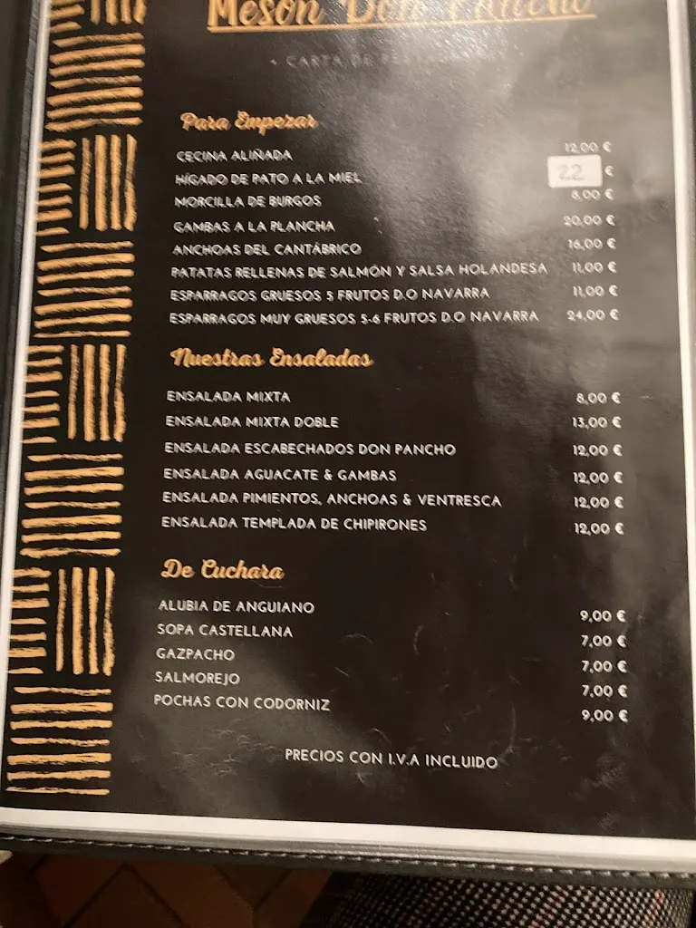 Menu_Mesón Don Pancho_Covaleda_image_3