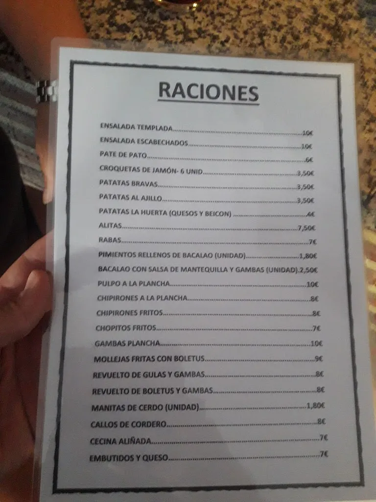 Menu_Bar La Huerta_Duruelo de la Sierra_immagine_1