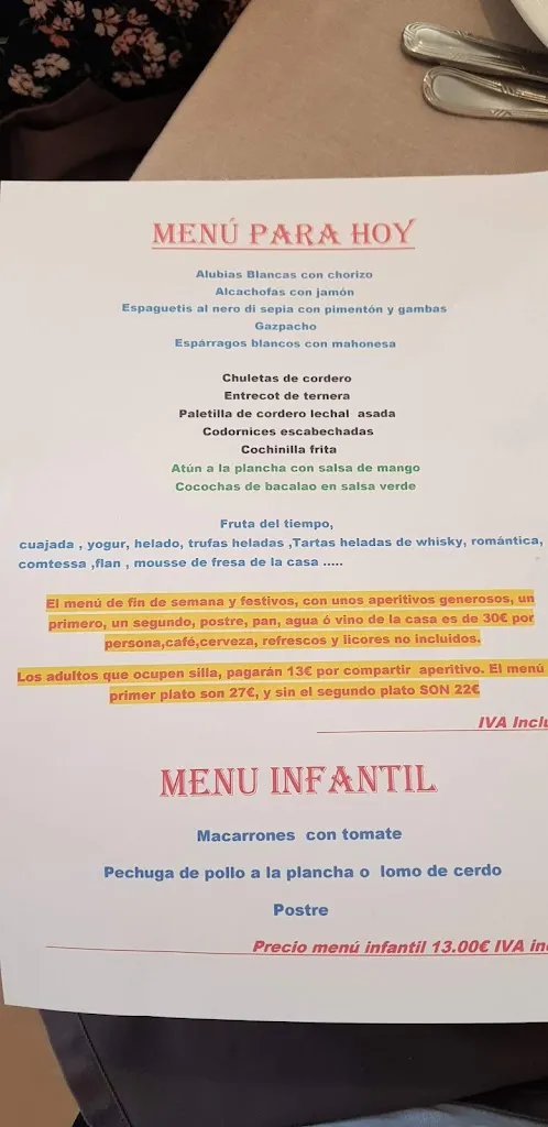 Menu_Restaurante Goyo Garray_Garray_immagine_3