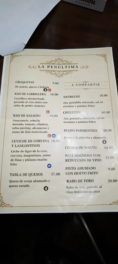 Menu_Bar restaurante La Penúltima_Garray_image_1