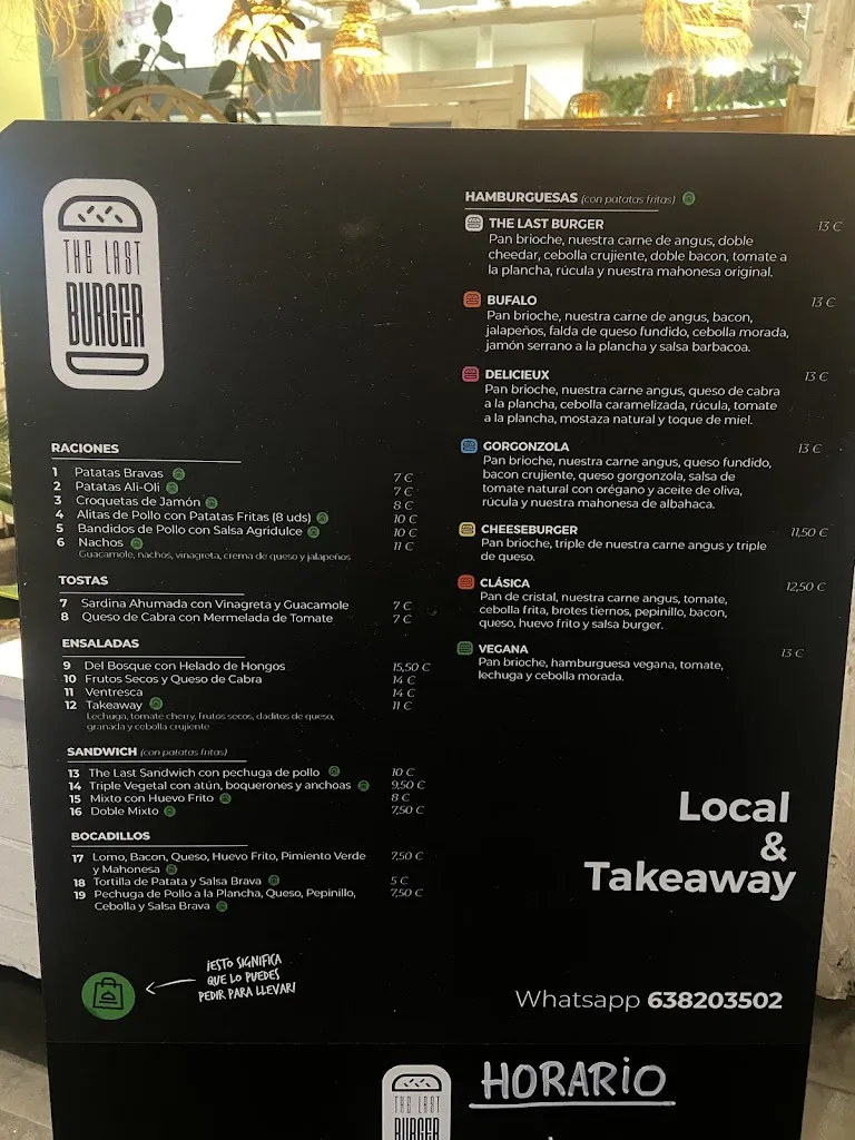 Menu_The Last Burger_Golmayo_image_1