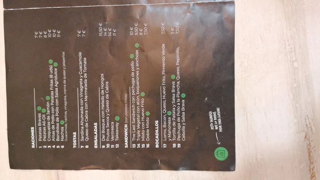 Menu_The Last Burger_Golmayo_image_2