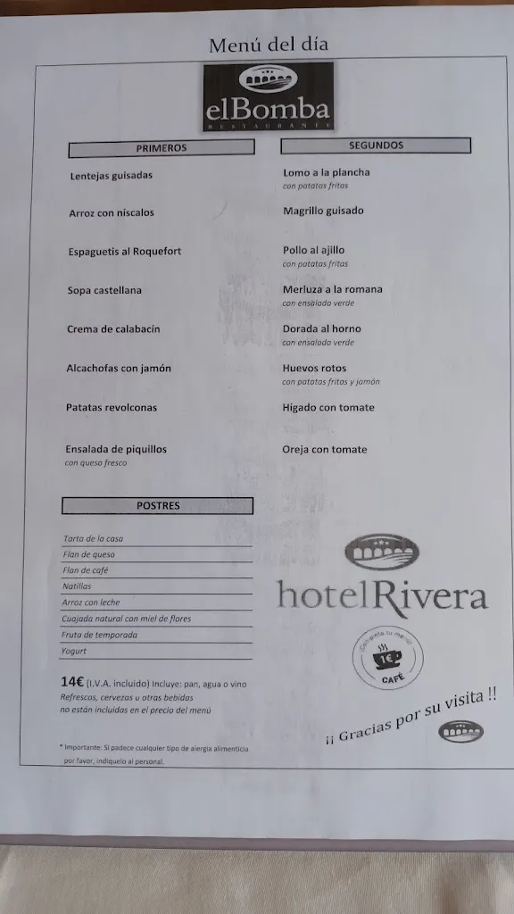 Menu_Hotel Restaurante Rivera del Duero_Gormaz_image_3