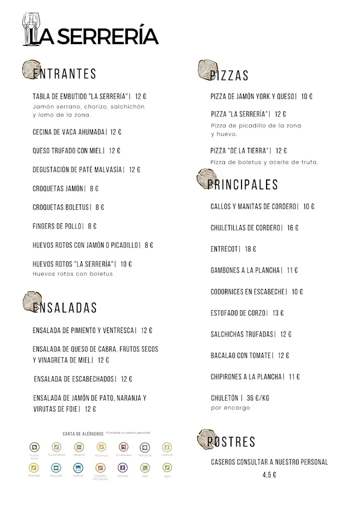Menu_Bar Restaurante La Serrería_Molinos de Duero_image_3