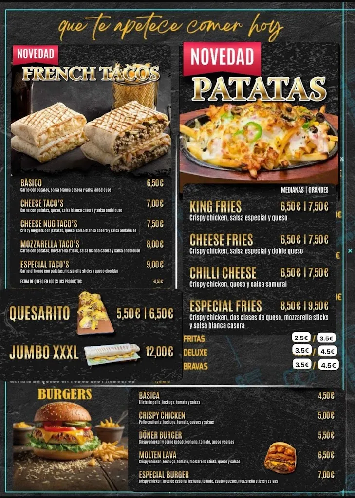 Menu_KEBAB HOUSE Él Súltan (KEBABS - TACOS - HAMBURGUESAS)_Cuevas del Almanzora_immagine_1