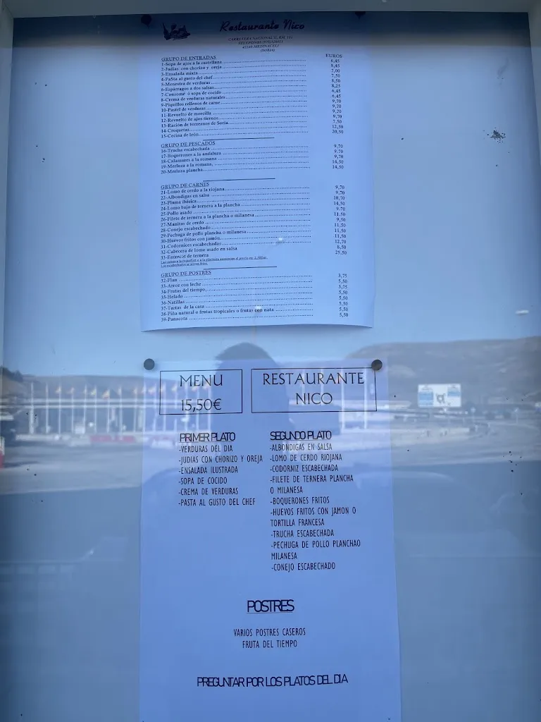 Menu_Hotel Restaurante Nico_Medinaceli_image_2
