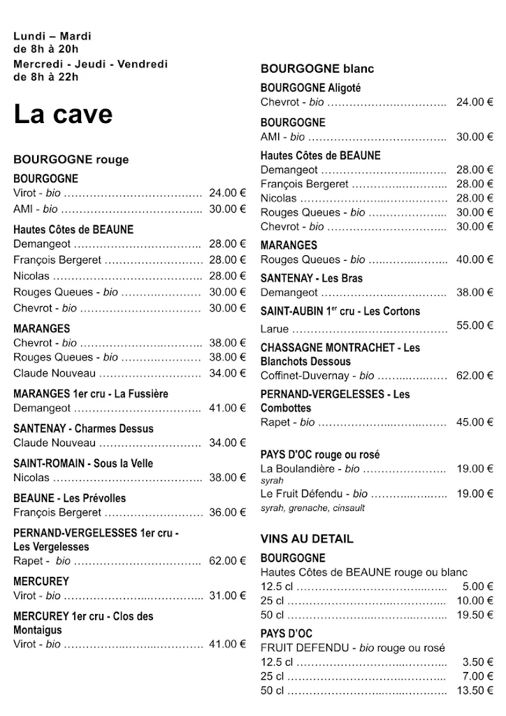 Menu_Restaurant LE MENU_Nolay_image_2