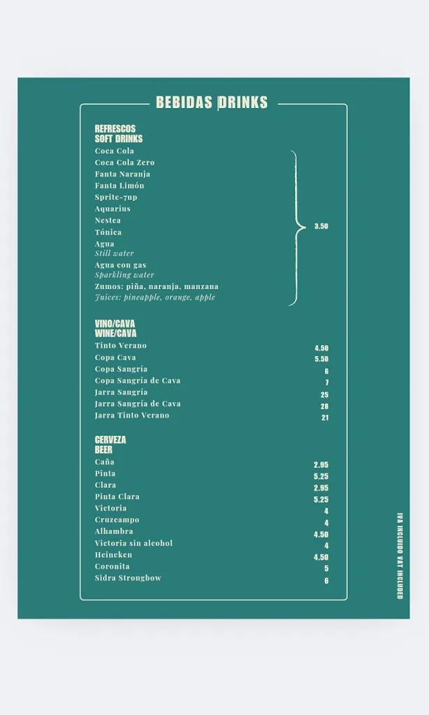 Menu_ÚNICO BEACH RESTAURANT_Oncala_image_1