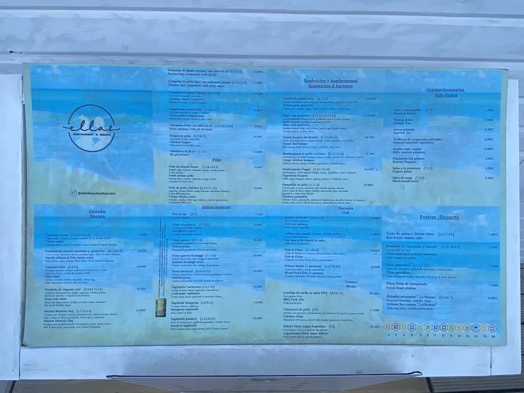 Menu_Ellas Restaurant & Beach_Oncala_image_2