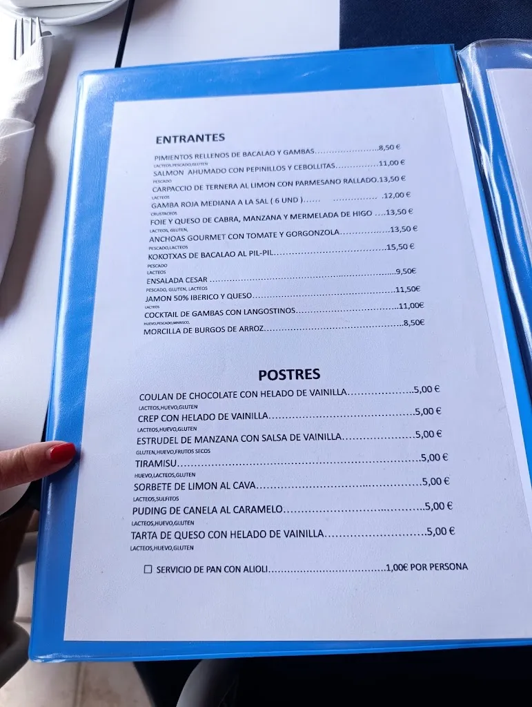 Menu_Restaurante D'Alvaro_Cuevas del Almanzora_image_1