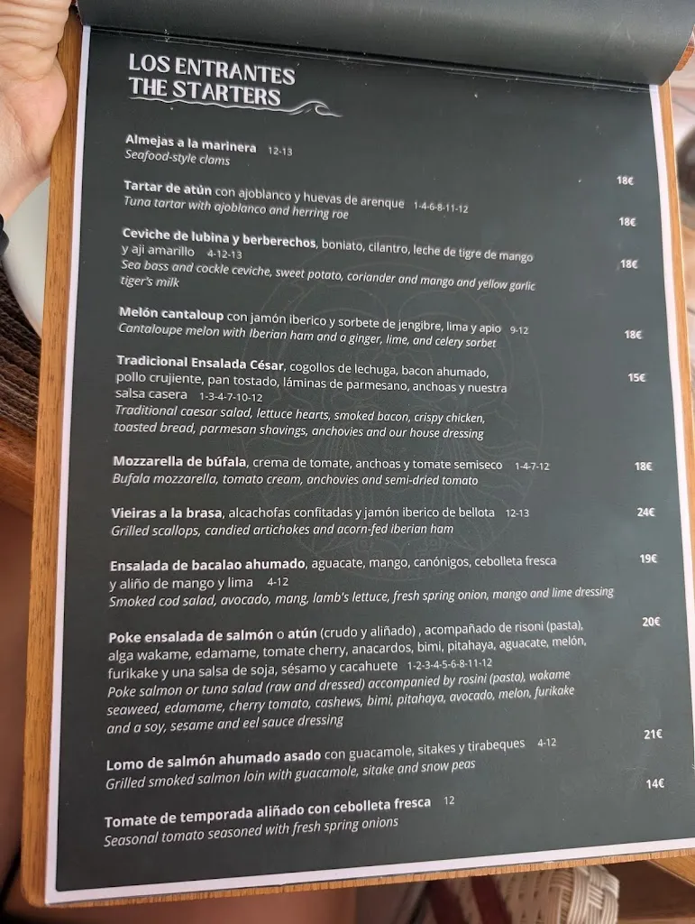 Menu_Los Delfines Beach Restaurant_Oncala_image_2