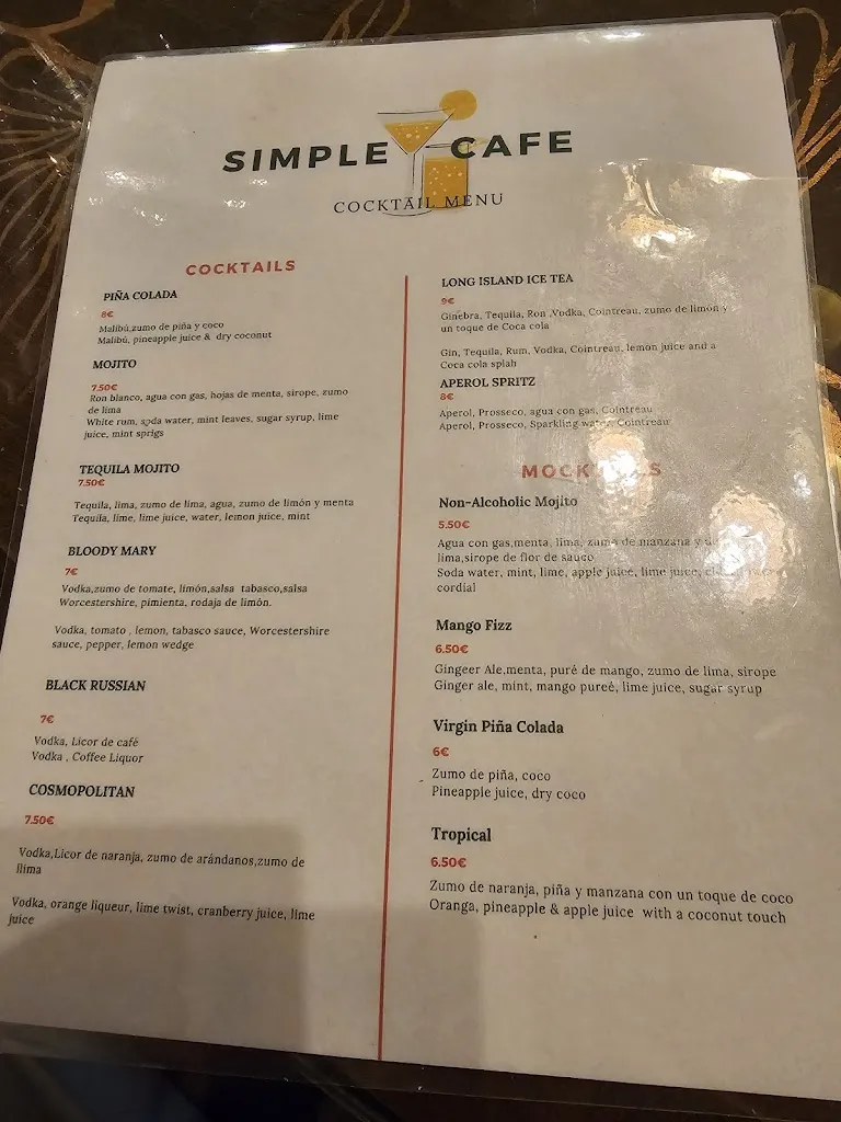 Menu_Simple Café & Copas_Oncala_image_4