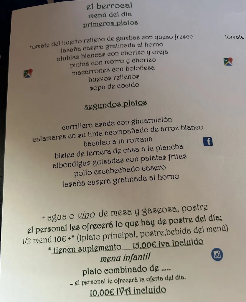 Menu_Bar Restaurante El Berrocal_Royo El_image_2