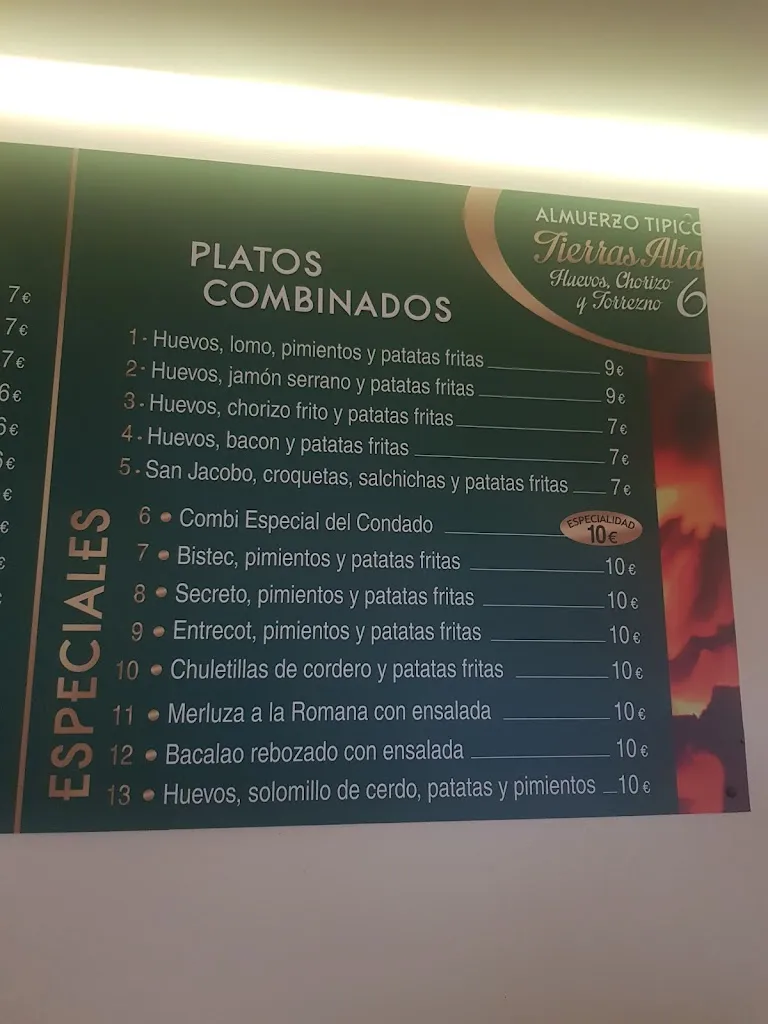 Menu_El Condado Del Motores_San Pedro Manrique_image_1