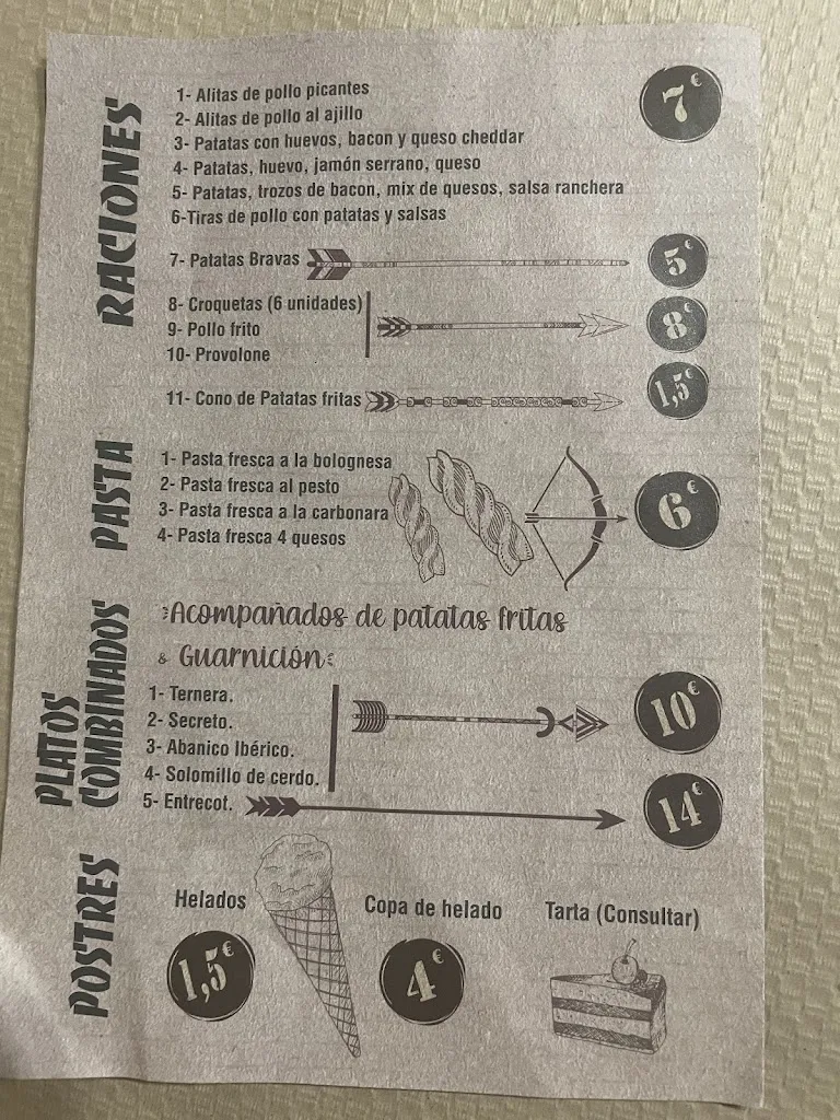 Menu_Bar-Restaurante El Caballo Blanco_Valtajeros_image_4