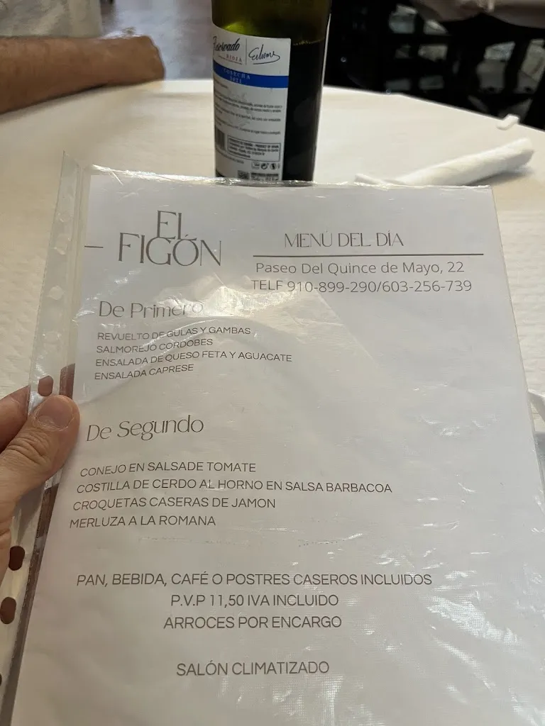 Menu_Bar Restaurante El Figón_Vadillo_image_1