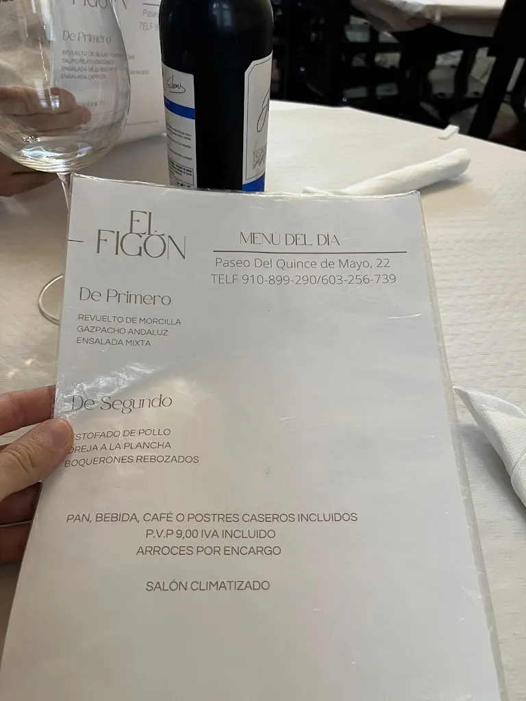 Menu_Bar Restaurante El Figón_Vadillo_image_3