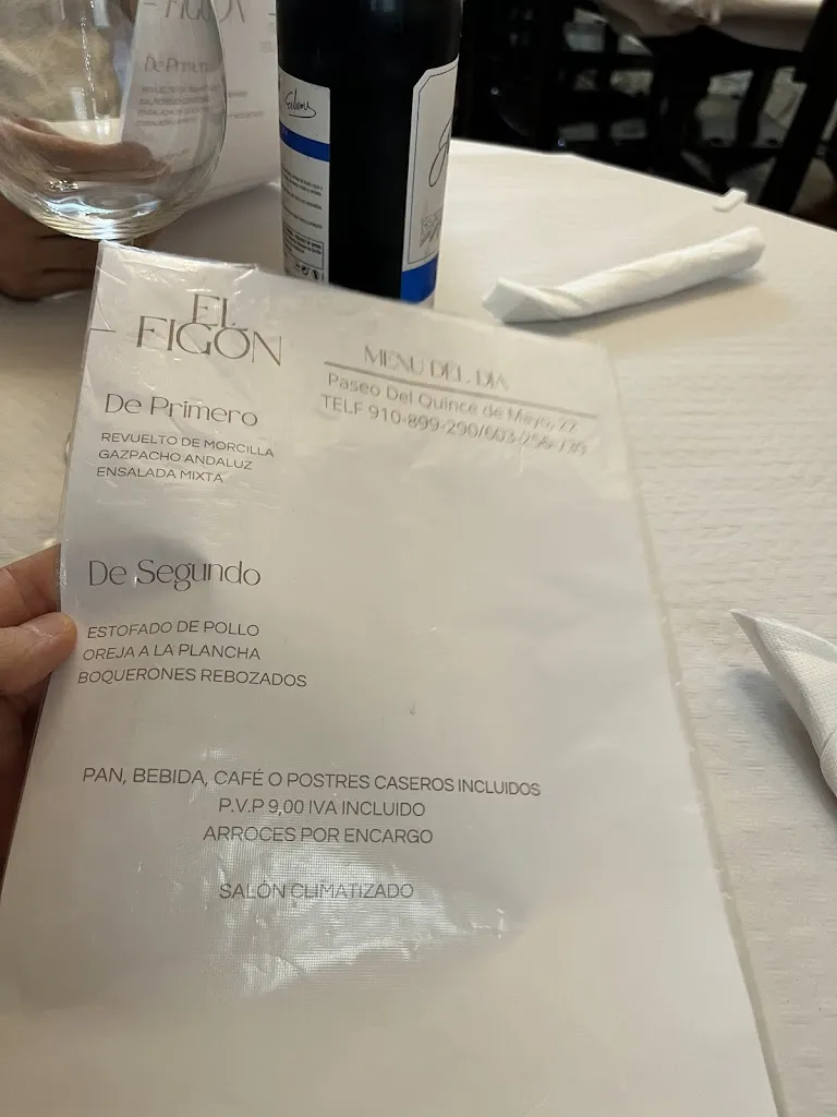 Menu_Bar Restaurante El Figón_Vadillo_image_4