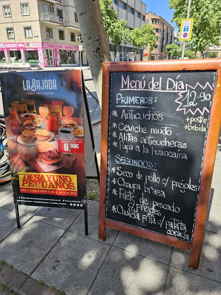 Menu_La Bajada Street Food & GO - Oporto - Restaurante Peruano_Vadillo_image_1