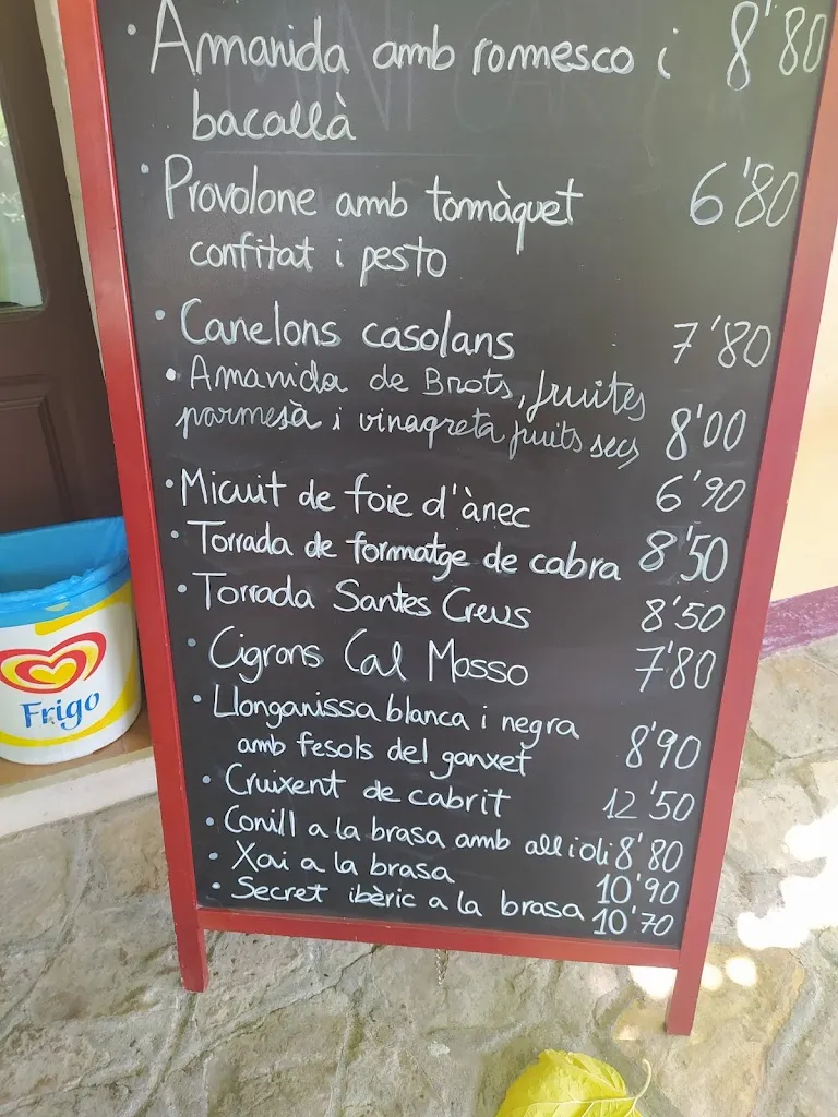 Menu_Restaurant Cal Mosso_Aiguamúrcia_image_1