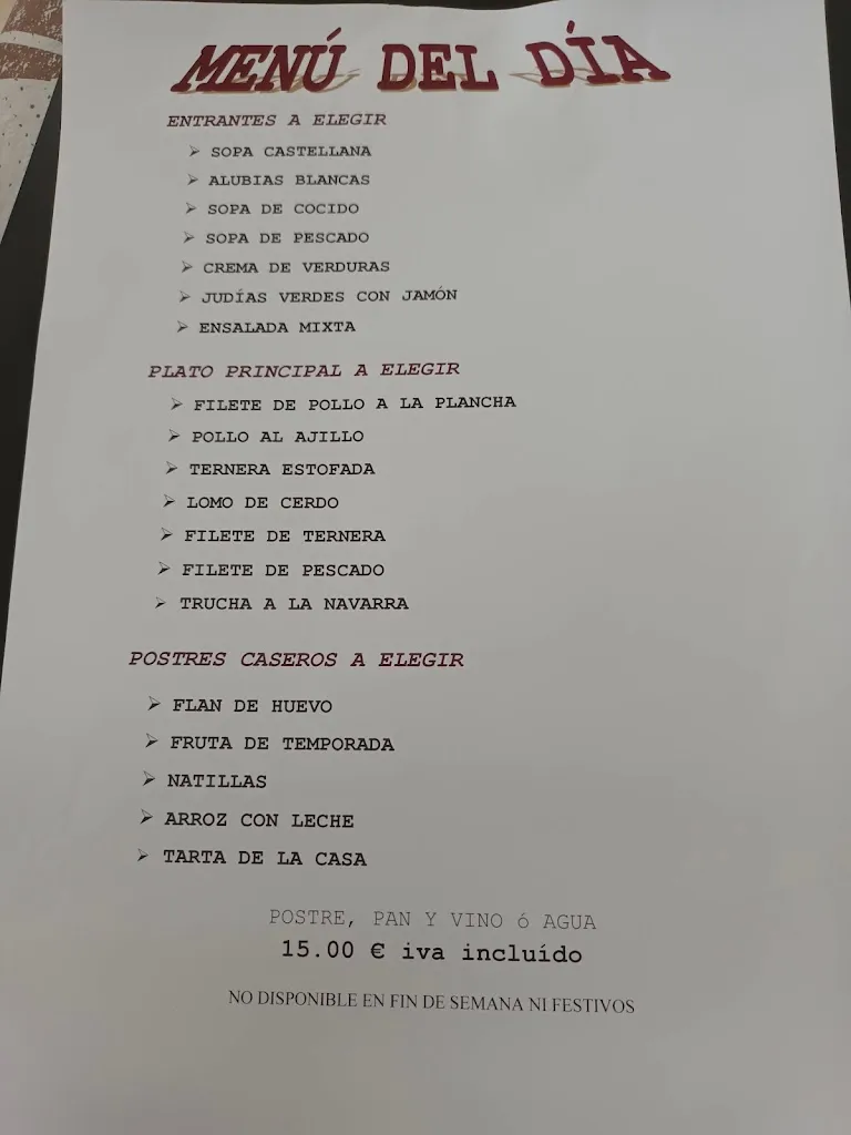 Menu_Mesón Duero Restaurante_Viana de Duero_image_2