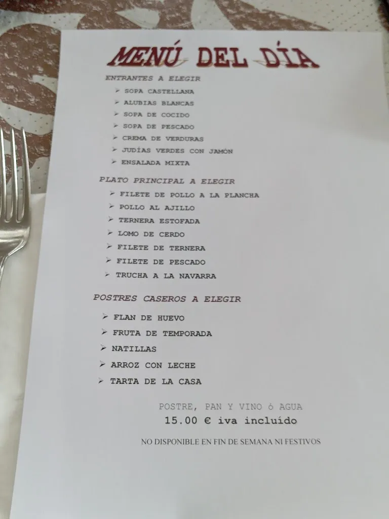 Menu_Mesón Duero Restaurante_Viana de Duero_image_3