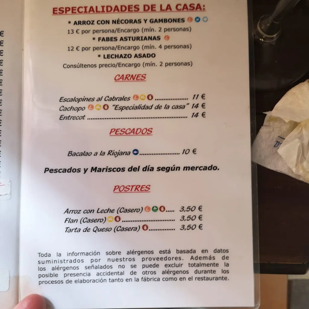 Menu_El Rincón del Norte_Viana de Duero_image_3