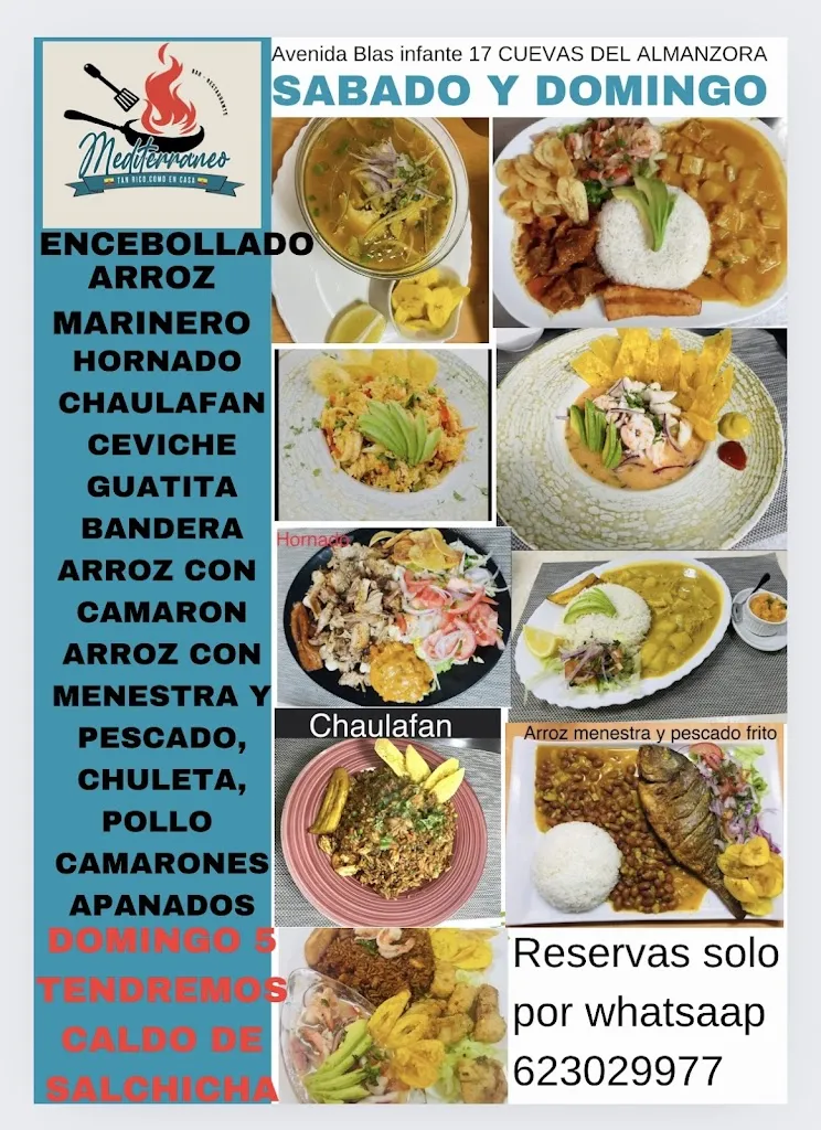 Menu_Restaurante Ecuatoriano Latino EL MEDITERRANEO_Cuevas del Almanzora_image_3
