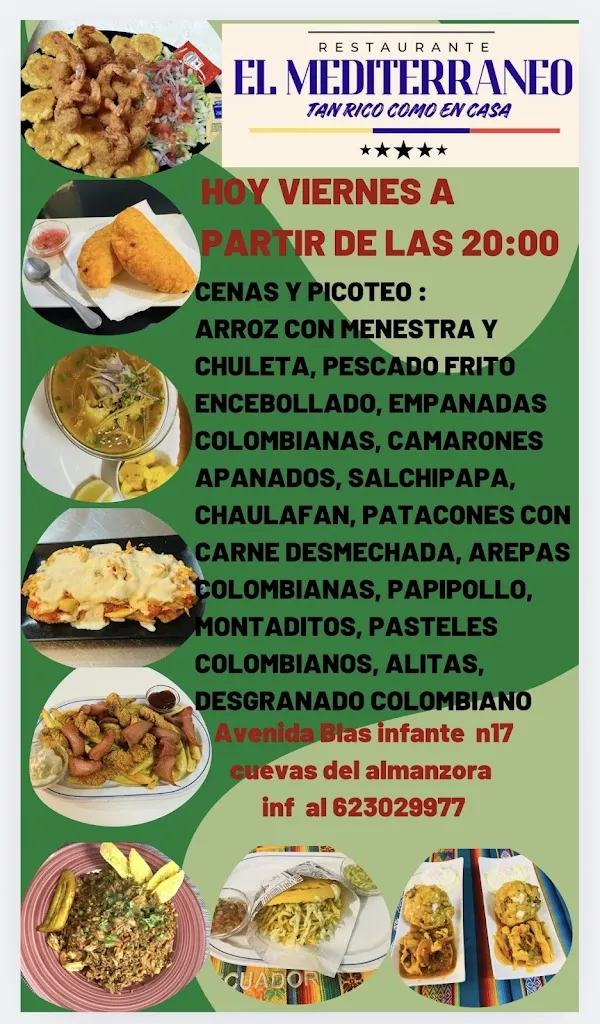 Menu_Restaurante Ecuatoriano Latino EL MEDITERRANEO_Cuevas del Almanzora_image_4