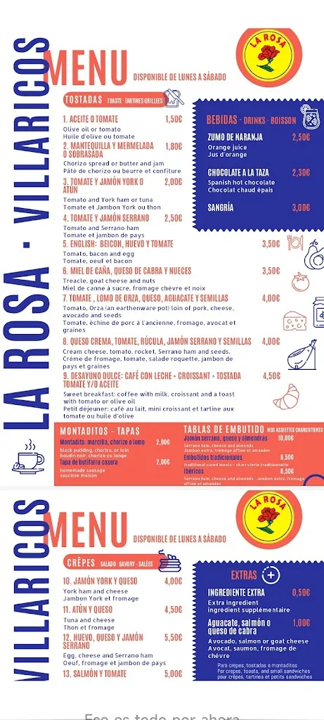 Menu_Hamburguesería La Rosa_Cuevas del Almanzora_image_2