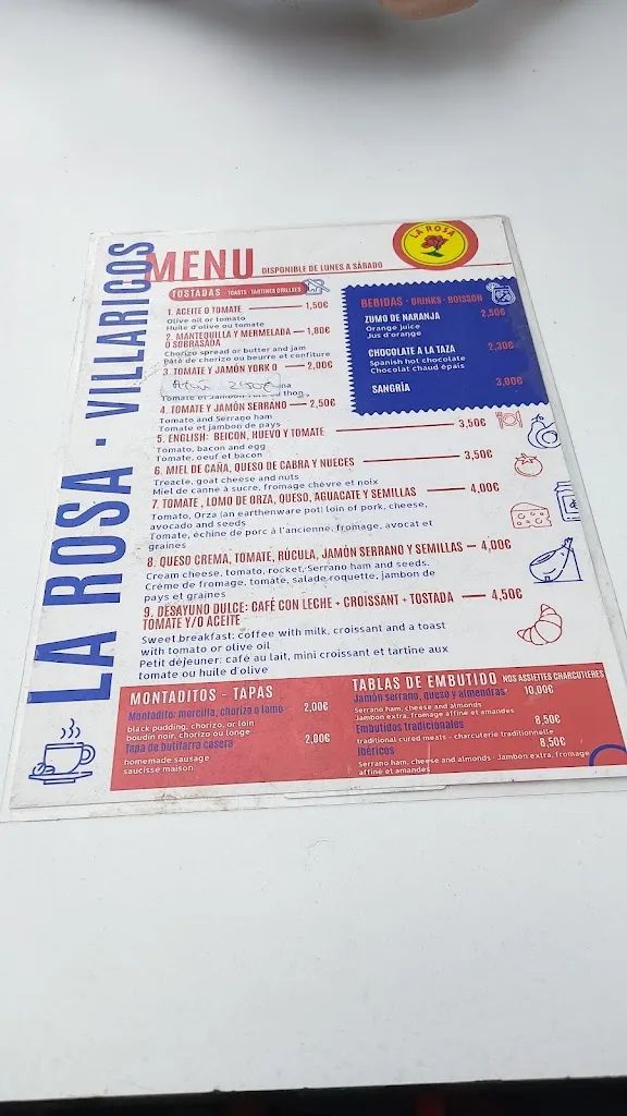 Menu_Hamburguesería La Rosa_Cuevas del Almanzora_image_3