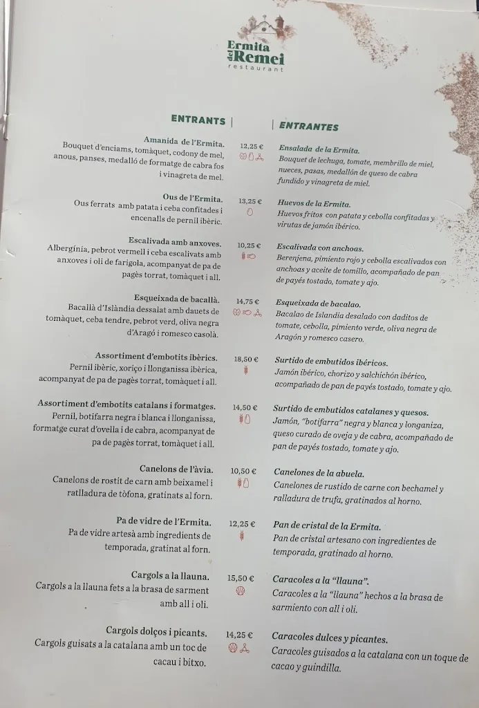 Menu_Restaurant Ermita del Remei_Alcover_image_4