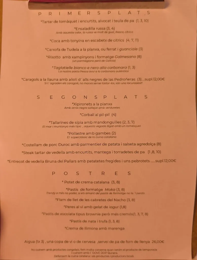 Menu_Restaurant Casa Gurí_Alcover_image_1