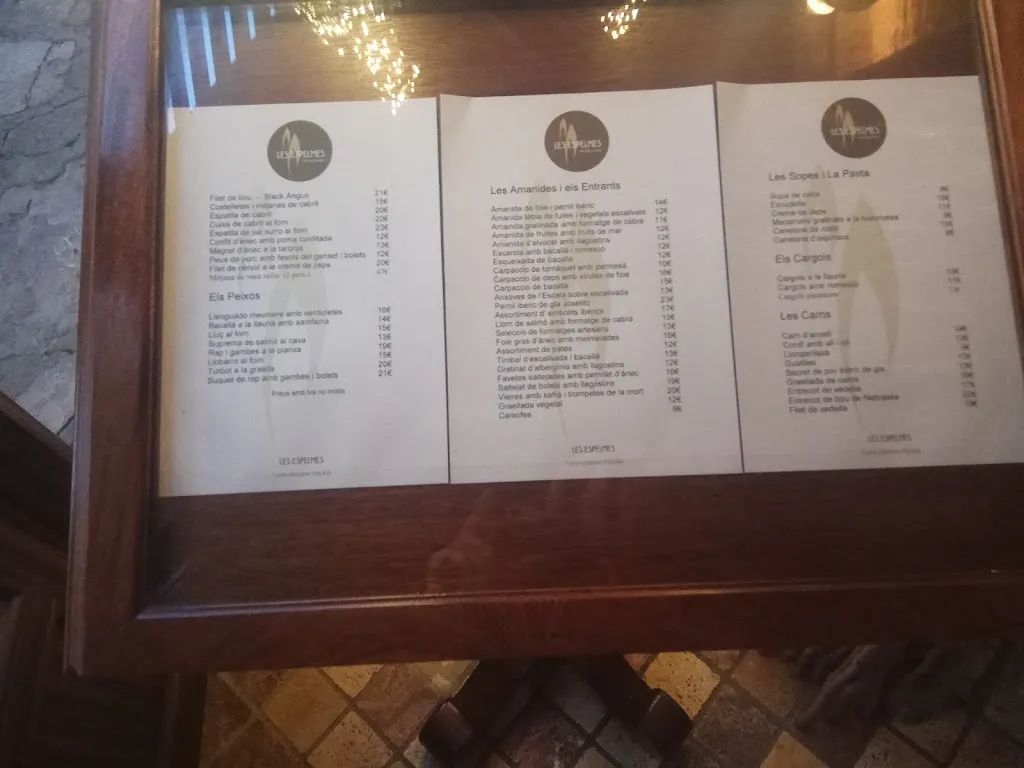 Menu_Restaurant Les Espelmes_Alcover_image_3
