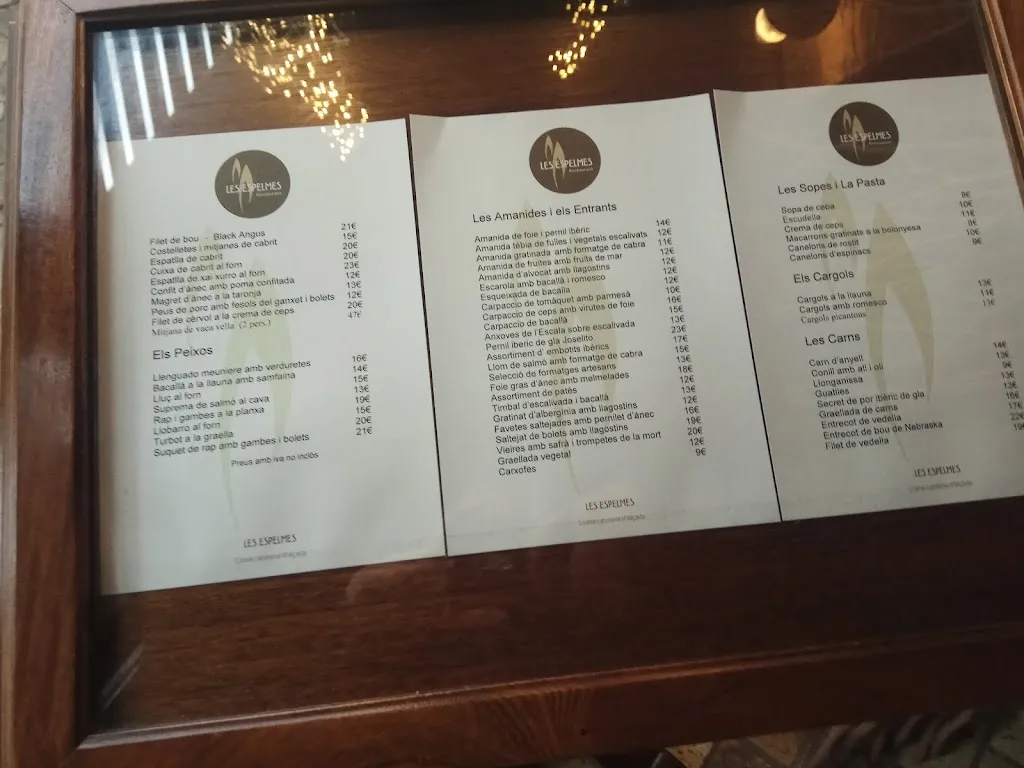 Menu_Restaurant Les Espelmes_Alcover_image_4