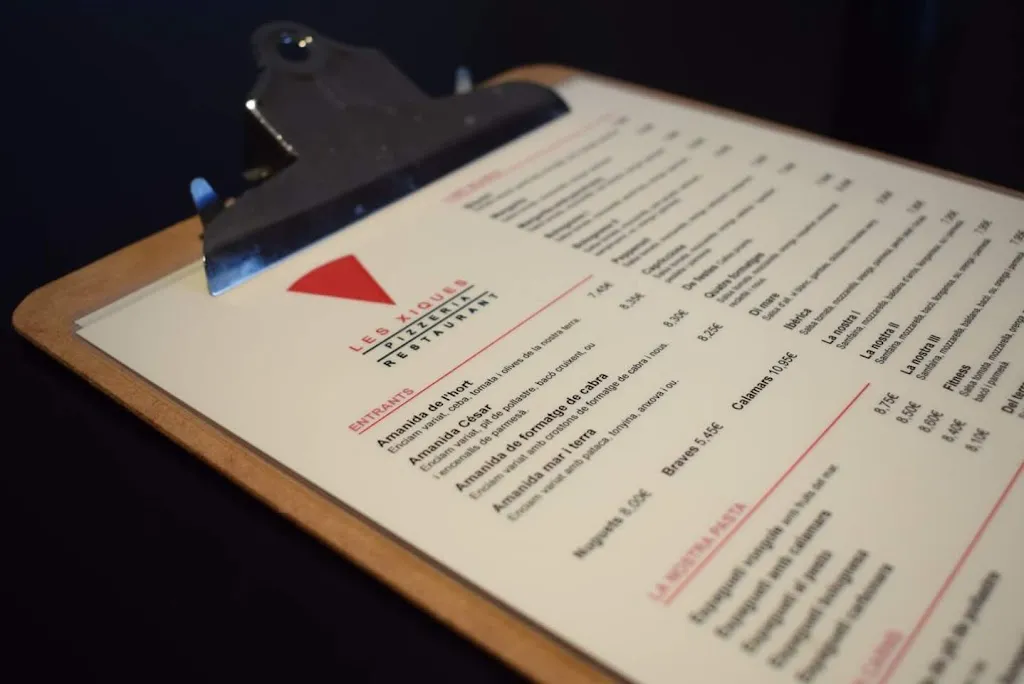 Menu_Restaurant Pizzeria Les Xiques_Aldea L_image_2