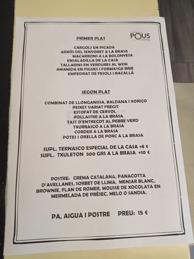 Menu_Hostal Restaurant Pous de la Neu_Alfara de Carles_image_2