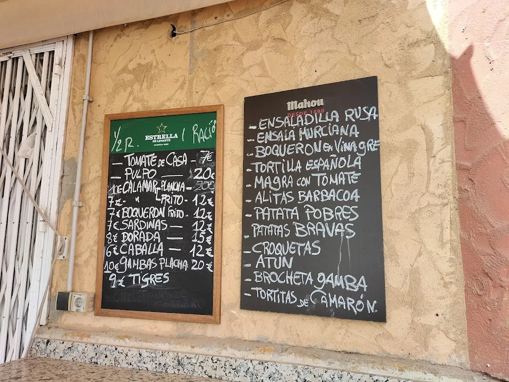 Menu_Bar El Tiburón_Cuevas del Almanzora_image_4