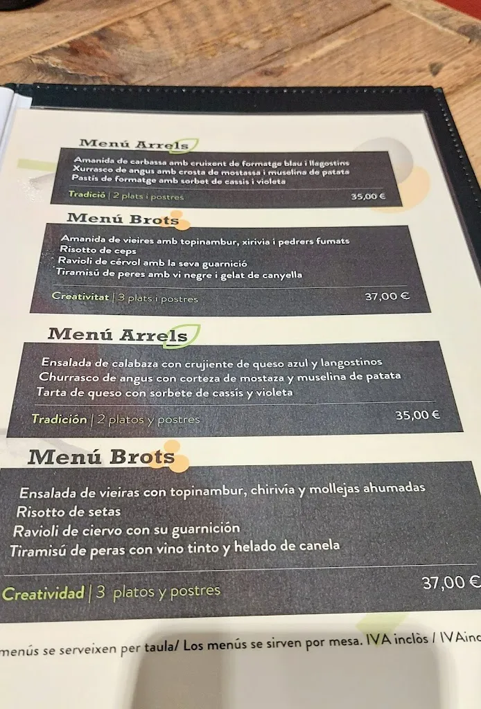 Menu_Brots restaurant_Alforja_image_2