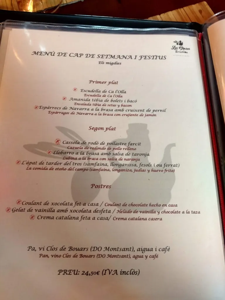 Menu_Restaurant Les Brases de Vilaplana_Alforja_image_2