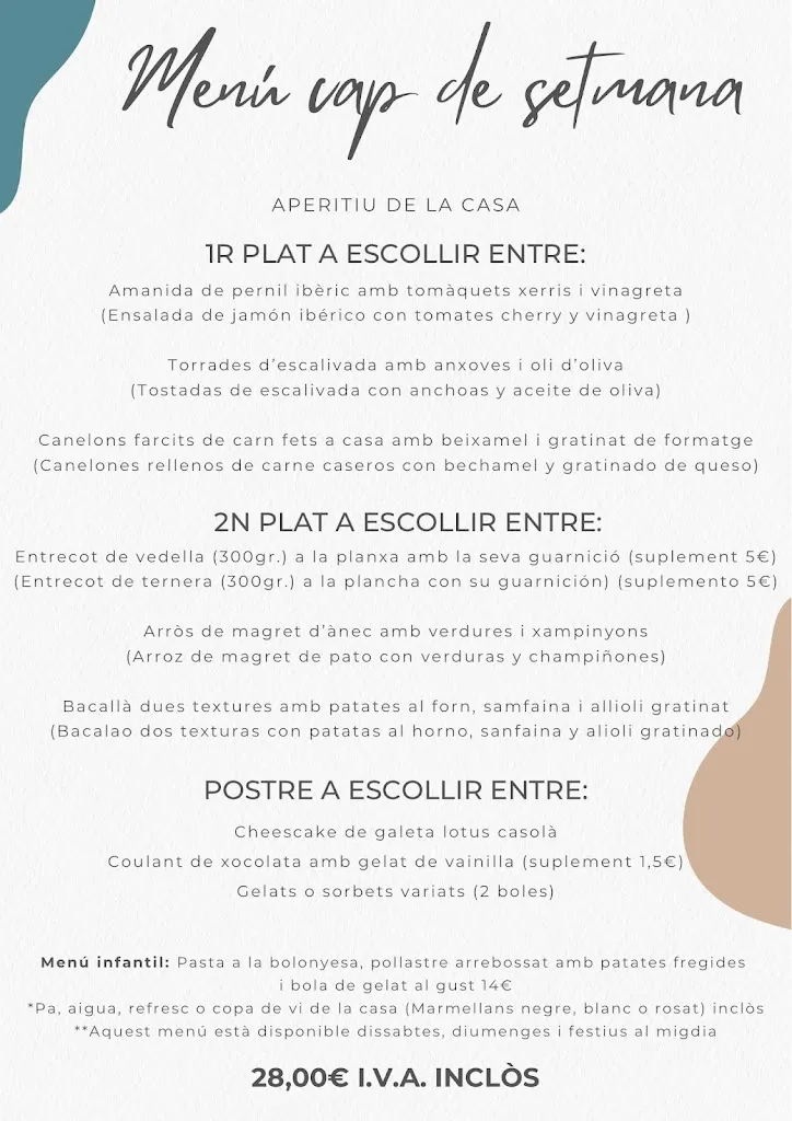 Menu_Restaurant l'Esparver_Alforja_image_1