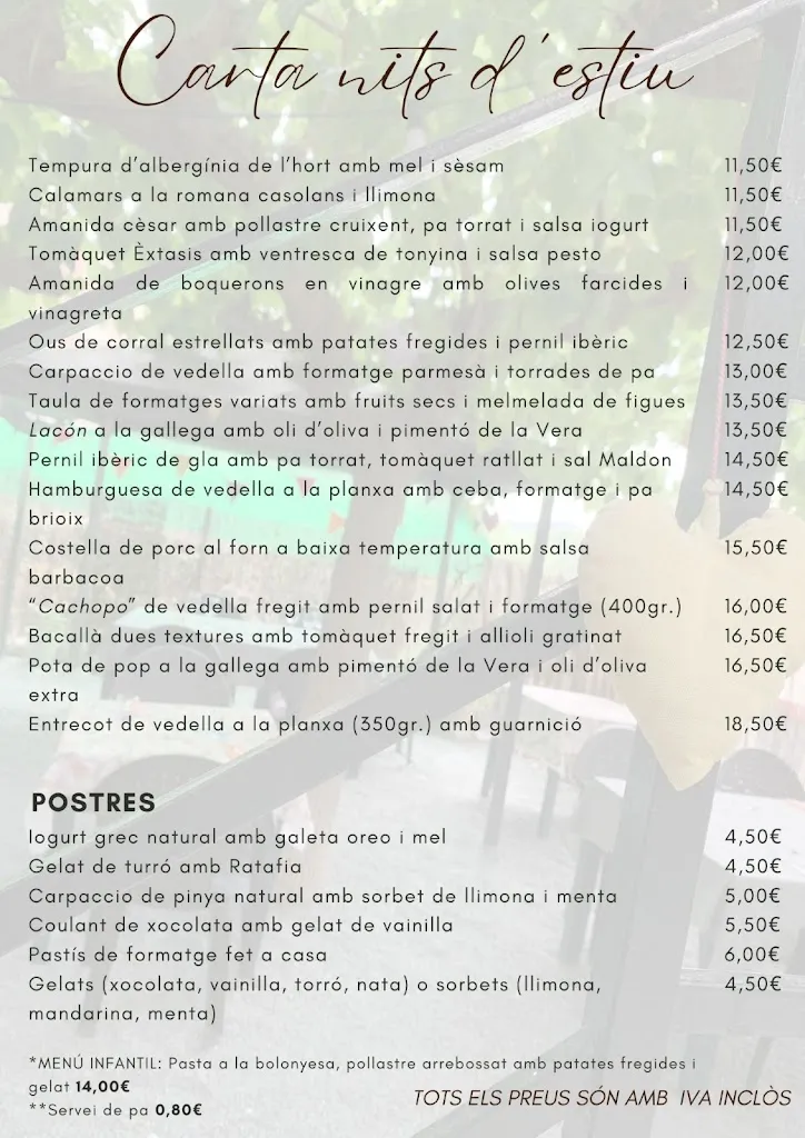 Menu_Restaurant l'Esparver_Alforja_image_3