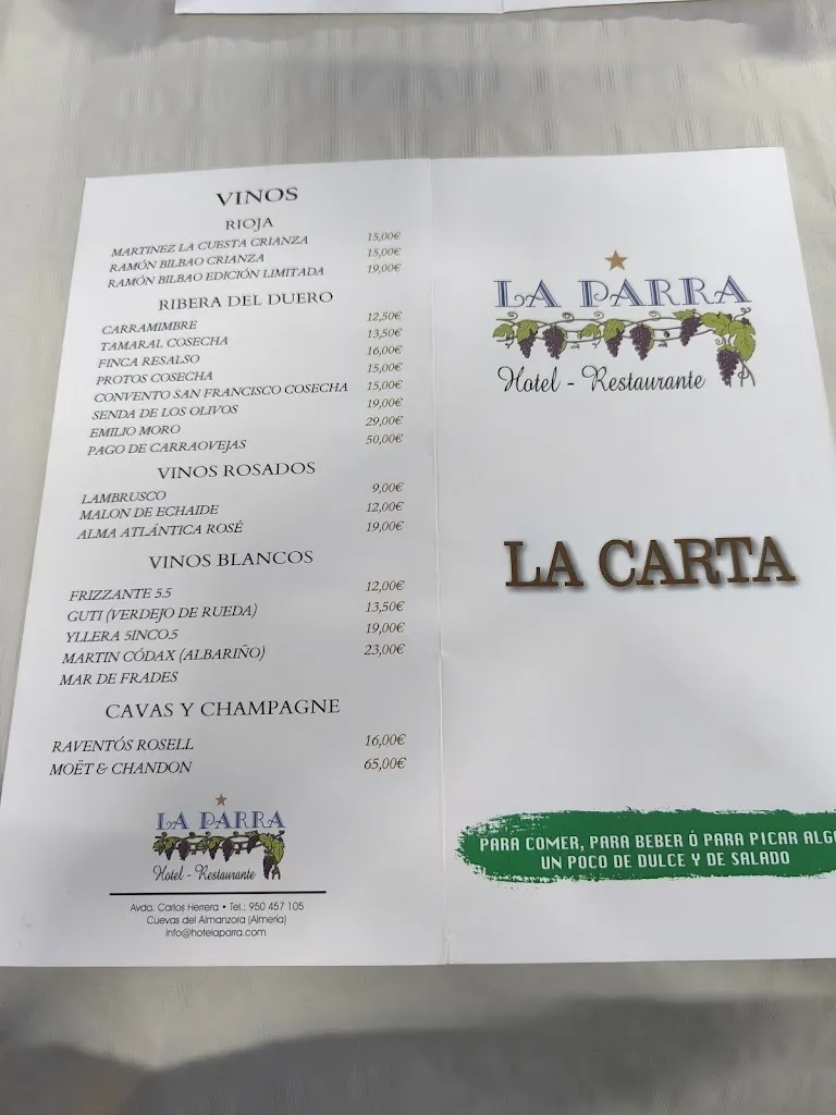 Menu_Terraza La Parra Lounge Café_Cuevas del Almanzora_image_1