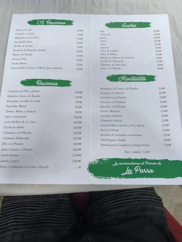 Menu_Terraza La Parra Lounge Café_Cuevas del Almanzora_image_2