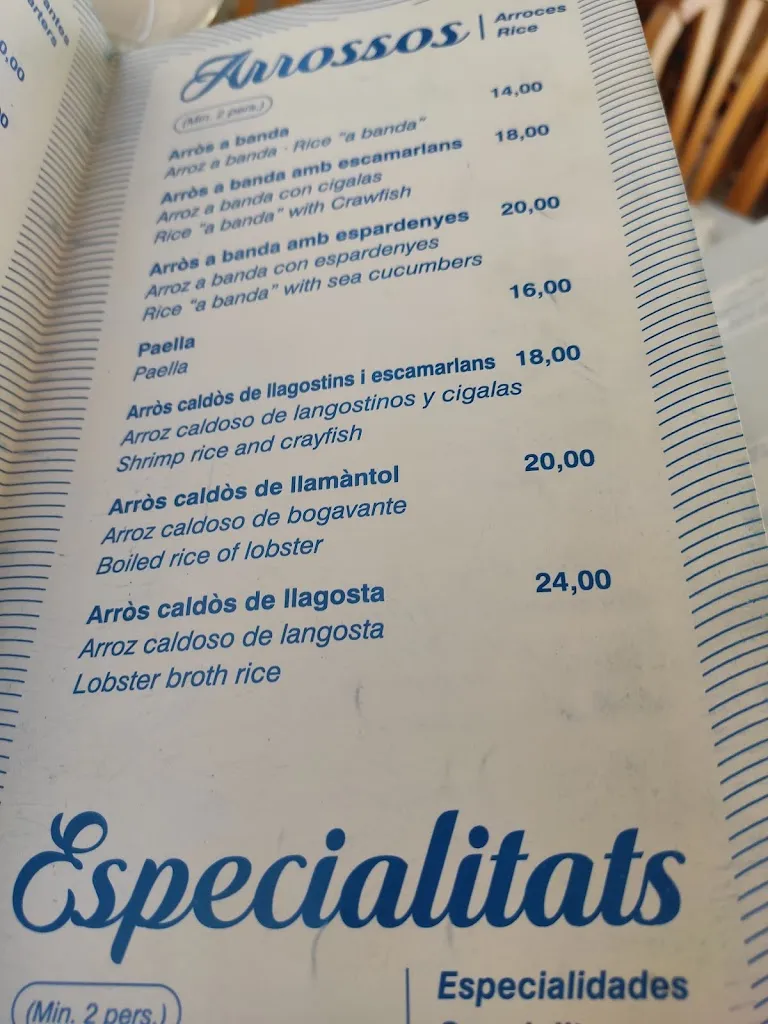Menu_Restaurant El Pescador Casa Angelina_Alcanar_image_4