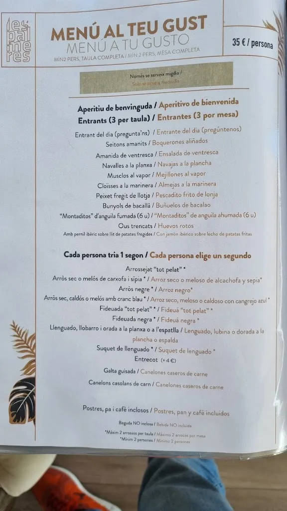 Menu_Restaurant Les Palmeres_Alcanar_image_2