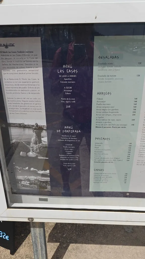 Menu_Bar restaurant El Nàutic Les Cases_Alcanar_image_3